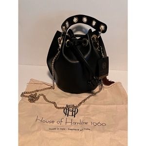 House of Harlow 1960 NWT leather bucket bag w/ dust bag
